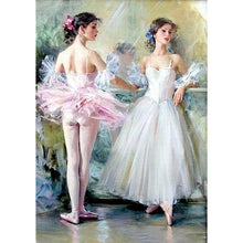 Charger l&#39;image dans la galerie, Fille de ballet - diamant rond complet - 30x40cm
