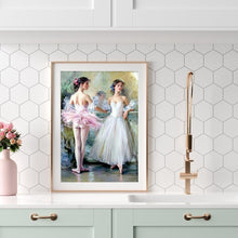 Charger l&#39;image dans la galerie, Fille de ballet - diamant rond complet - 30x40cm
