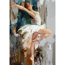Charger l&#39;image dans la galerie, Fille de ballet - diamant rond complet - 30x40cm
