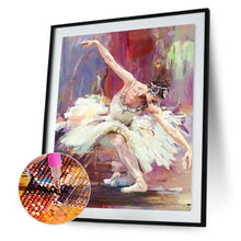Charger l&#39;image dans la galerie, Fille de ballet - diamant rond complet - 30x40cm

