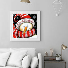 Charger l&#39;image dans la galerie, Bonhomme de neige - diamant rond complet - 30x30cm
