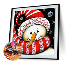 Charger l&#39;image dans la galerie, Bonhomme de neige - diamant rond complet - 30x30cm
