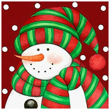 Charger l&#39;image dans la galerie, Bonhomme de neige - diamant rond complet - 30x30cm
