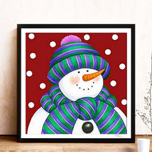Charger l&#39;image dans la galerie, Bonhomme de neige - diamant rond complet - 30x30cm
