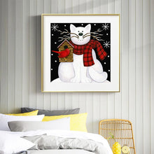 Charger l&#39;image dans la galerie, Chat - diamant rond complet - 30x30cm

