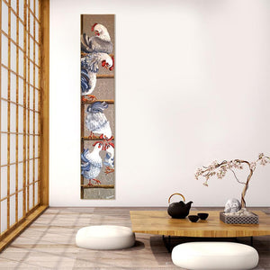 Poulet animal - diamant rond complet - 25x115cm