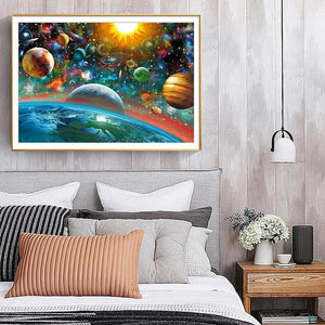 Univers - diamant rond complet - 40x30cm