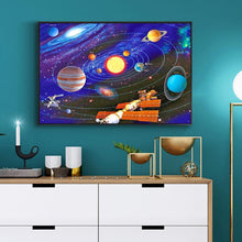 Charger l&#39;image dans la galerie, Univers - diamant rond complet - 40x30cm
