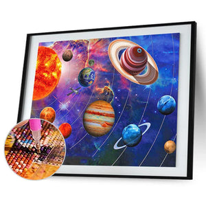 Univers - diamant rond complet - 40x30cm