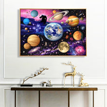 Charger l&#39;image dans la galerie, Univers - diamant rond complet - 40x30cm
