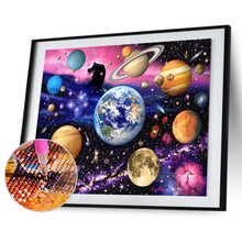 Charger l&#39;image dans la galerie, Univers - diamant rond complet - 40x30cm
