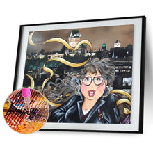 Charger l&#39;image dans la galerie, Fille - diamant rond complet - 40x30cm
