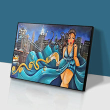 Charger l&#39;image dans la galerie, Fille - diamant rond complet - 40x30cm
