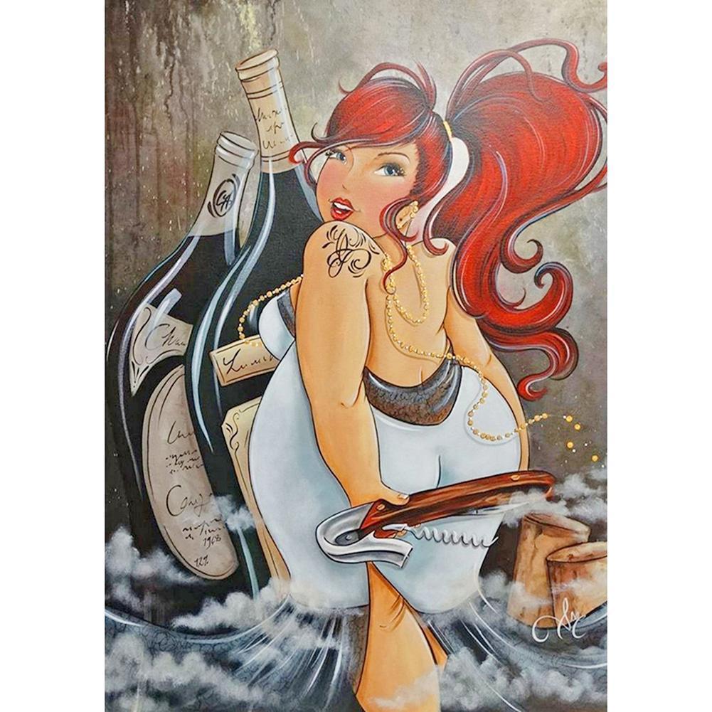 Fat girl - diamant rond complet - 30x40cm