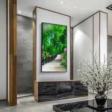 Charger l&#39;image dans la galerie, Forêt verte - diamant rond complet - 45x85cm
