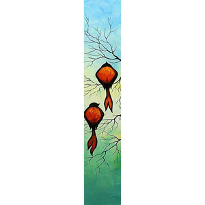 Bird christmas - diamant rond complet - 25x115cm