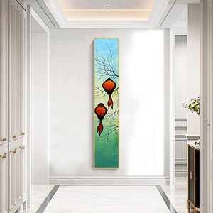 Bird christmas - diamant rond complet - 25x115cm