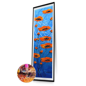 Plante de fleur - diamant rond complet - 25x115cm
