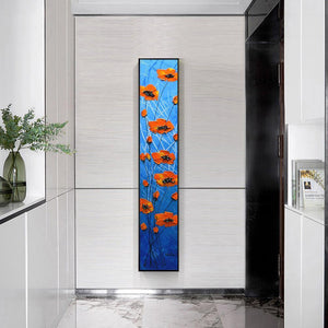 Plante de fleur - diamant rond complet - 25x115cm