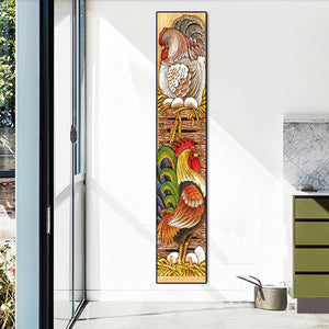 Coq - diamant rond complet - 25x115cm