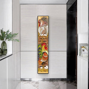 Coq - diamant rond complet - 25x115cm