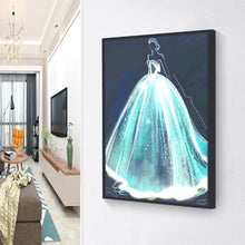 Charger l&#39;image dans la galerie, Ensemble de fille de mariage - diamant rond complet - 30x40cm
