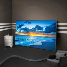 Charger l&#39;image dans la galerie, Lever de soleil en mer - diamant rond complet - 100x40cm
