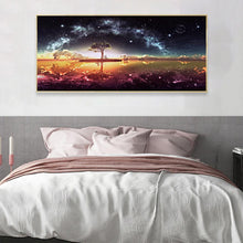 Charger l&#39;image dans la galerie, Étoile sur le lac - diamant rond complet - 100x40cm
