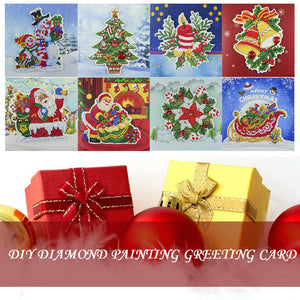 8pcs/Set-Christmas-Diamond Cartes de voeux