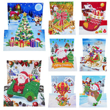 Charger l&#39;image dans la galerie, 8pcs/Set-Christmas-Diamond Cartes de voeux
