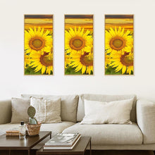 Charger l&#39;image dans la galerie, Tournesol 3 panneau - diamant rond complet - 45x70cm
