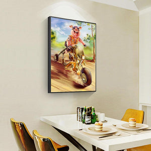 Porc - diamant rond complet - 30x40cm