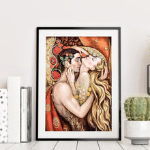 Charger l&#39;image dans la galerie, Couple - diamant rond complet - 30x40cm
