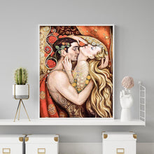 Charger l&#39;image dans la galerie, Couple - diamant rond complet - 30x40cm
