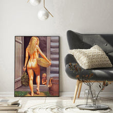 Charger l&#39;image dans la galerie, Vue arrière - diamant rond complet - 30x40cm
