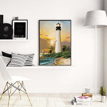 Charger l&#39;image dans la galerie, Phare - diamant rond complet - 30x40cm

