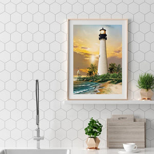 Phare - diamant rond complet - 30x40cm