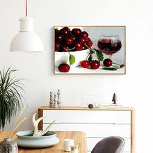 Charger l&#39;image dans la galerie, Cerise - diamant rond complet - 40x30cm
