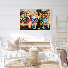 Charger l&#39;image dans la galerie, Cartoon ladies - diamant rond complet - 40x30cm
