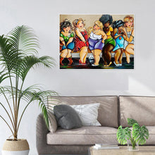 Charger l&#39;image dans la galerie, Cartoon ladies - diamant rond complet - 40x30cm
