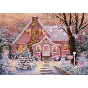 Noël - diamant rond complet - 40x30cm