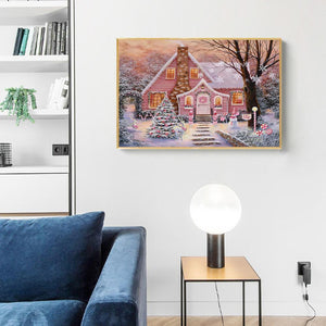 Noël - diamant rond complet - 40x30cm