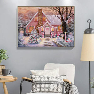 Noël - diamant rond complet - 40x30cm