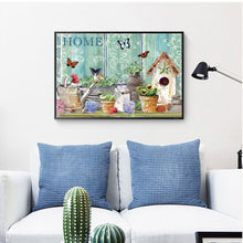 Charger l&#39;image dans la galerie, Jardinage - diamant rond complet - 40x30cm
