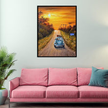 Charger l&#39;image dans la galerie, Ensemble de voiture de conduite - diamant rond complet - 30x40cm
