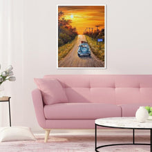 Charger l&#39;image dans la galerie, Ensemble de voiture de conduite - diamant rond complet - 30x40cm
