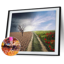 Charger l&#39;image dans la galerie, Champ sec - diamant rond complet - 40x30cm
