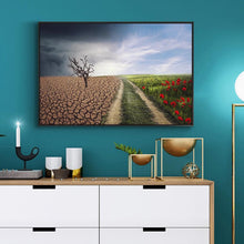 Charger l&#39;image dans la galerie, Champ sec - diamant rond complet - 40x30cm
