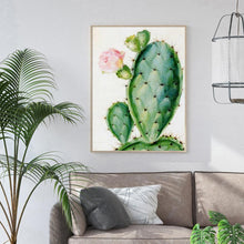 Charger l&#39;image dans la galerie, Cactus - diamant rond complet - 30x40cm

