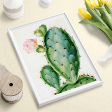 Charger l&#39;image dans la galerie, Cactus - diamant rond complet - 30x40cm
